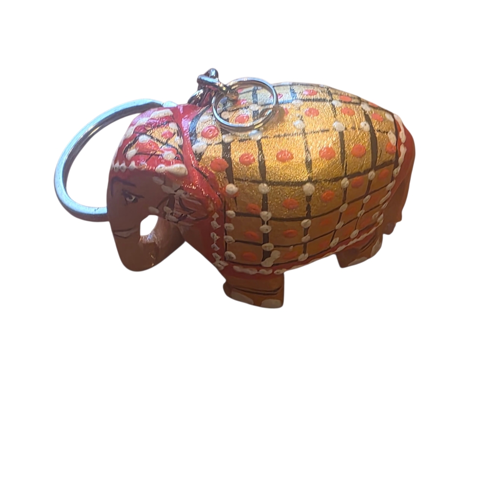 Colorful Elephant Keychain